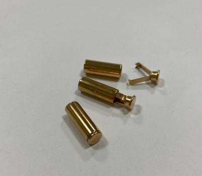 Наконечник для шнура металл Никель золото НК003